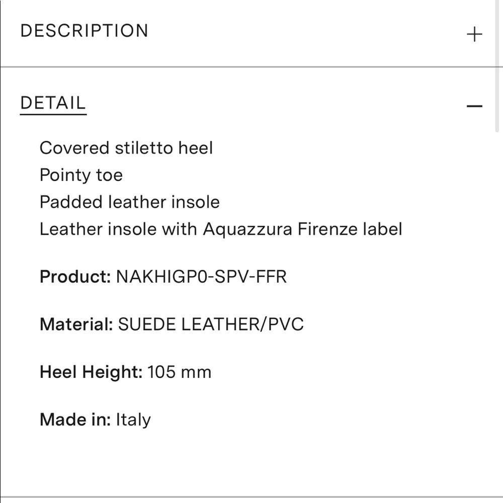 NEW AQUAZZURA NAKED PUMP SHOE HEEL 40/10 $795. - Picture 5 of 7